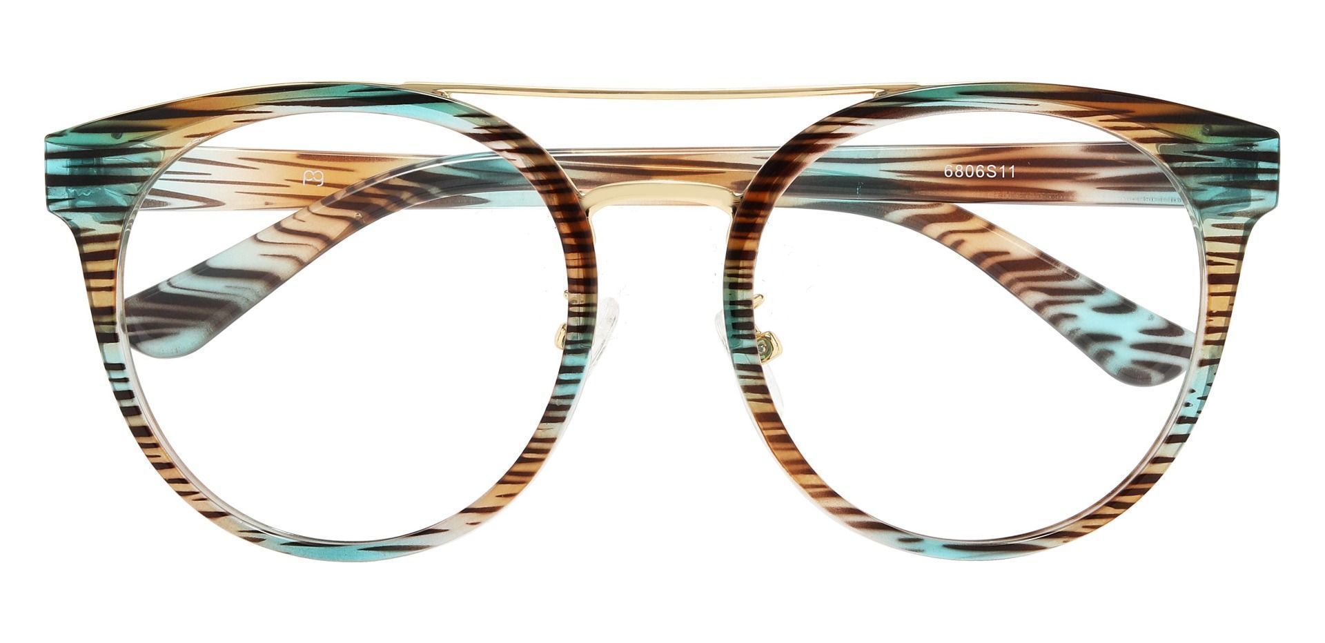 Oasis Aviator Prescription Glasses - Striped
