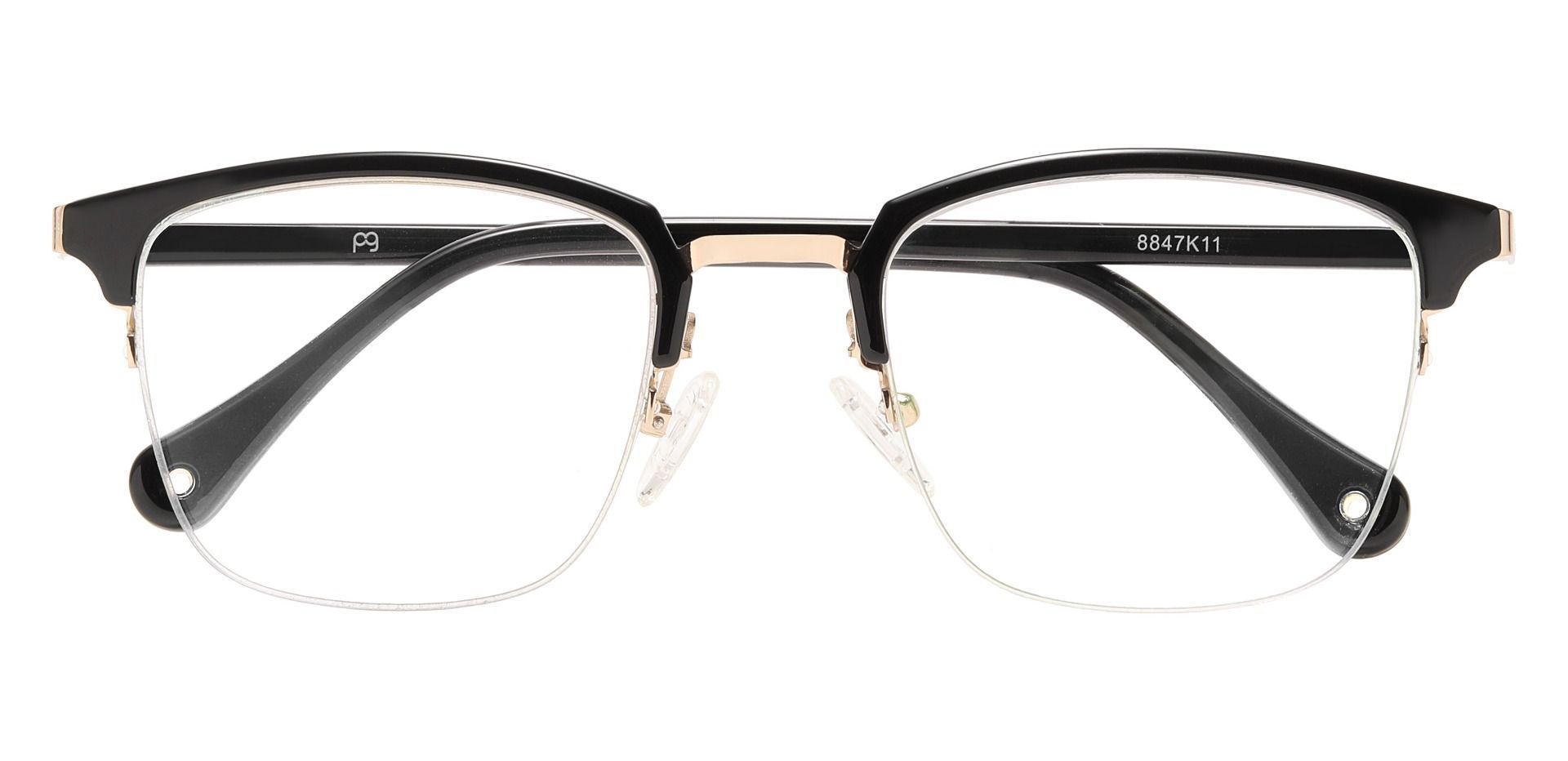 Atlantic Browline Non-Rx Glasses - Black