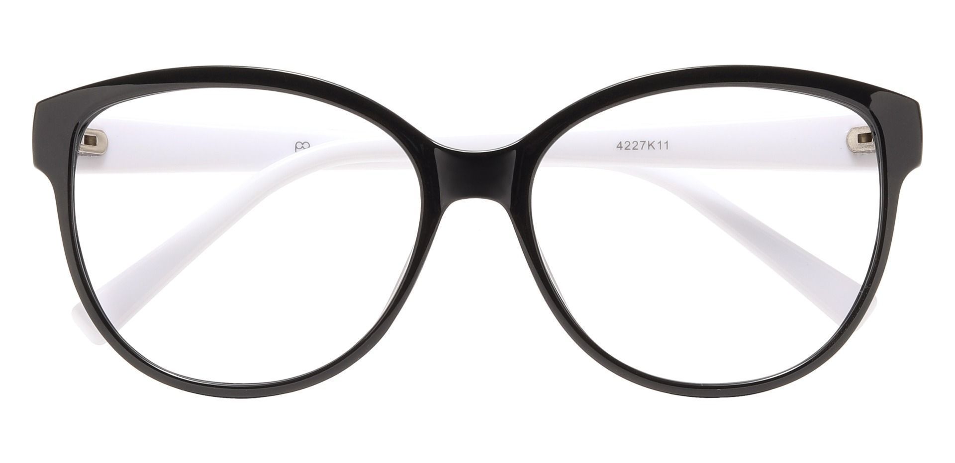 Rabia Oval Lined Bifocal Glasses - Black