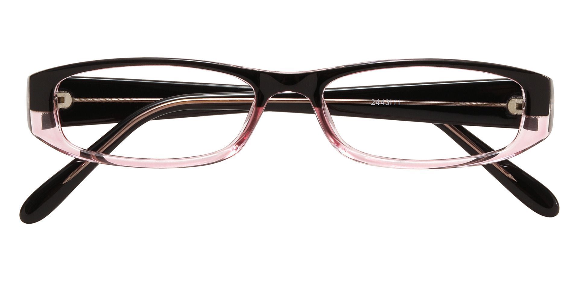 Elgin Rectangle Single Vision Glasses - Pink