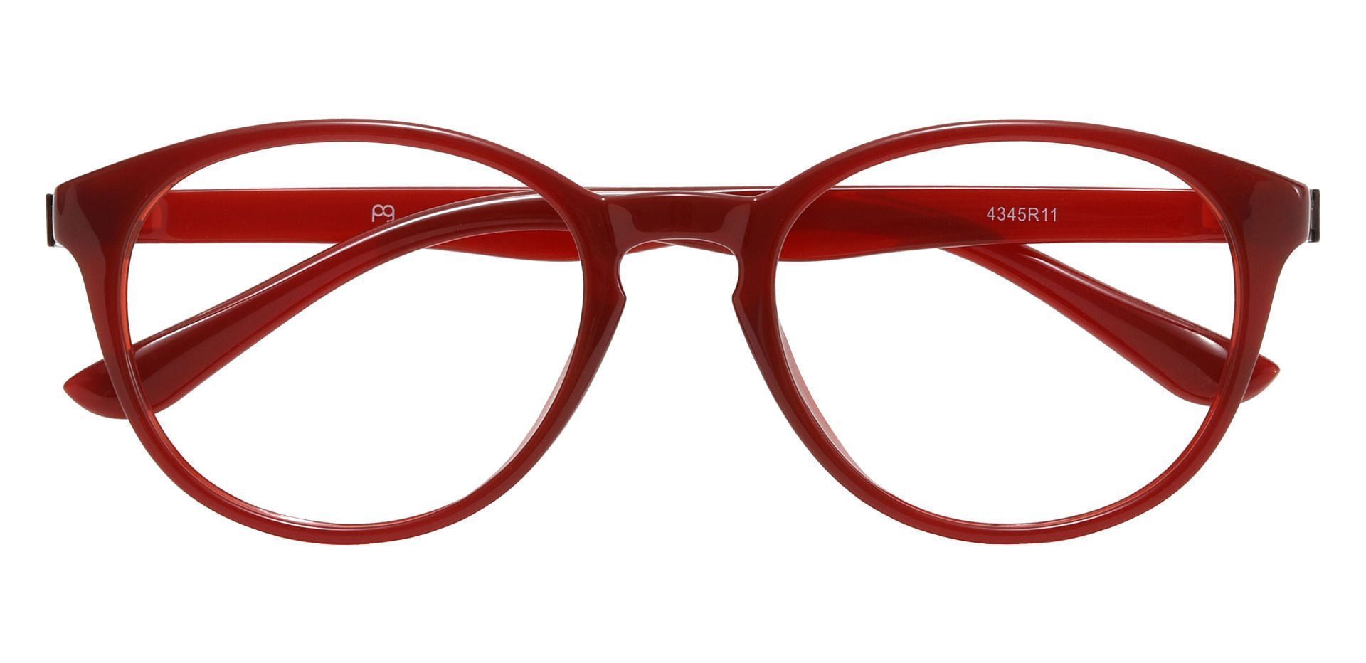 Celia Oval Lined Bifocal Glasses - Red