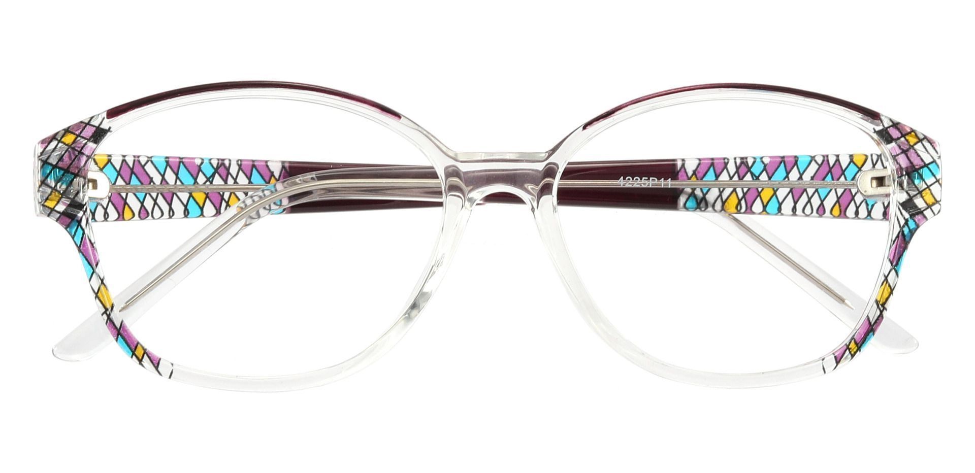 Moira Oval Non-Rx Glasses - Purple