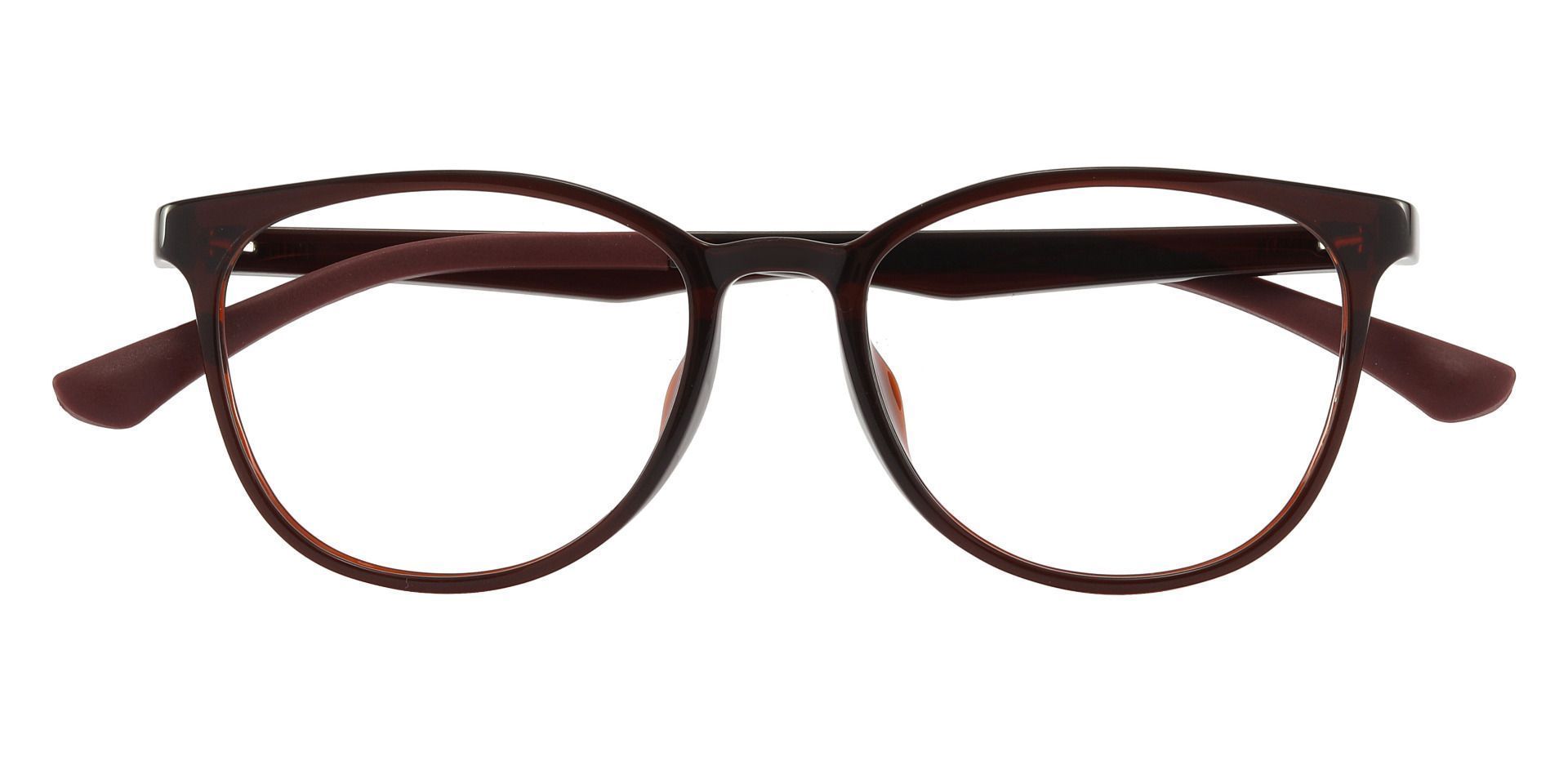 Pembroke Oval Prescription Glasses - Brown