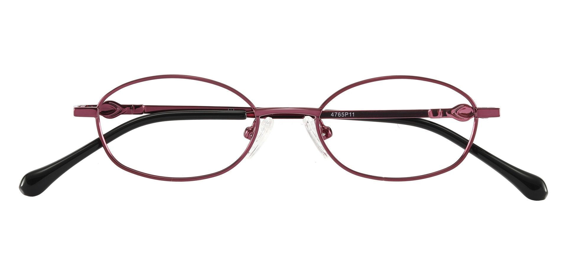 Fletcher Oval Single Vision Glasses - Purple