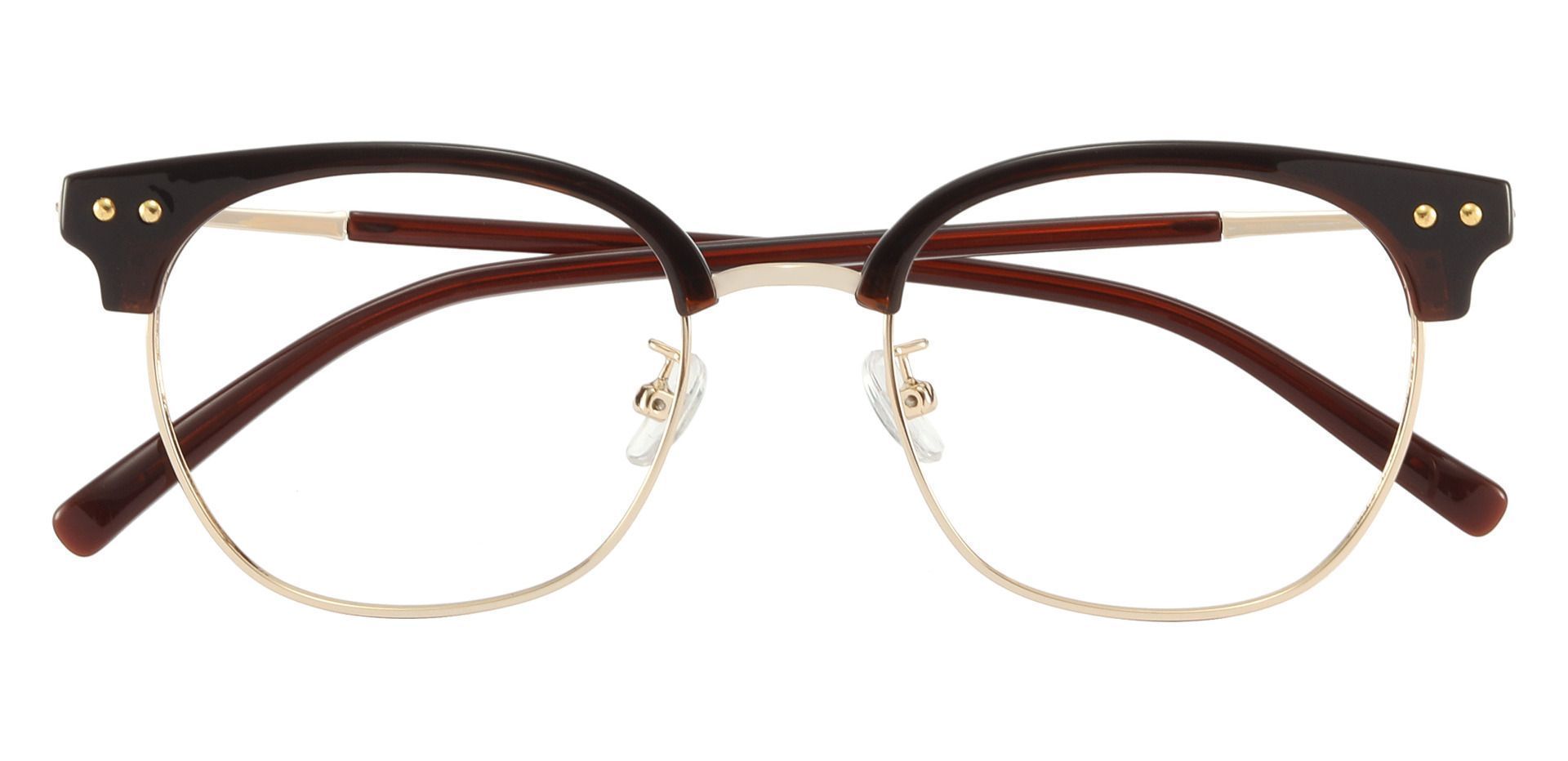 Bolivia Browline Progressive Glasses - Brown