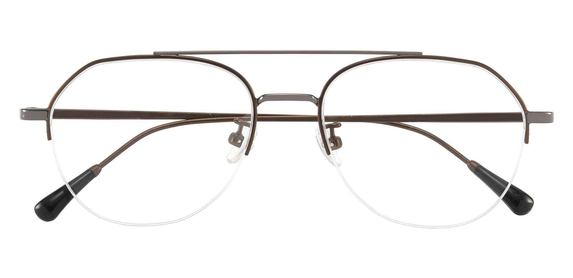 Waldorf Aviator Progressive Glasses - Brown