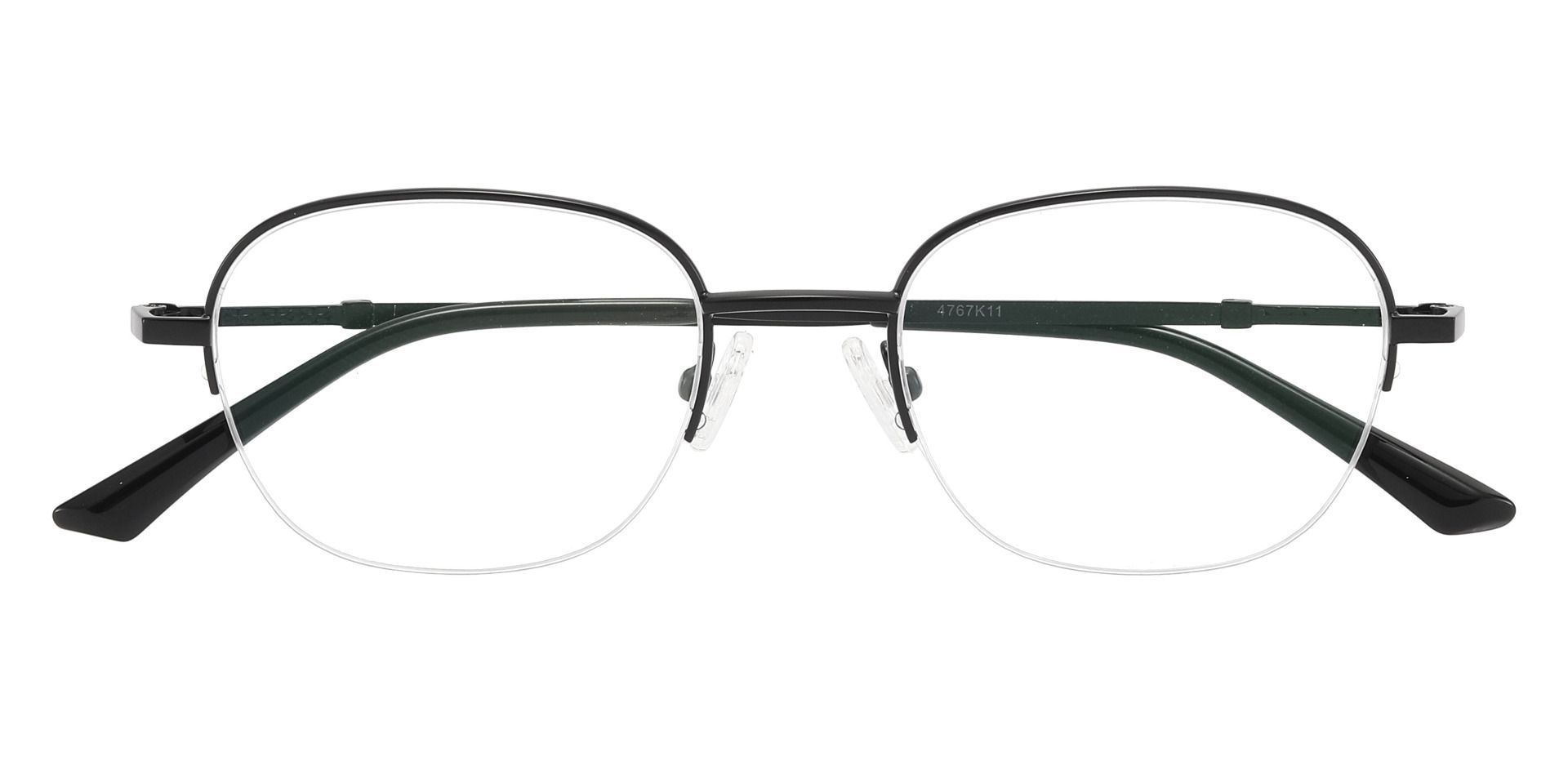 Rochester Oval Lined Bifocal Glasses - Black