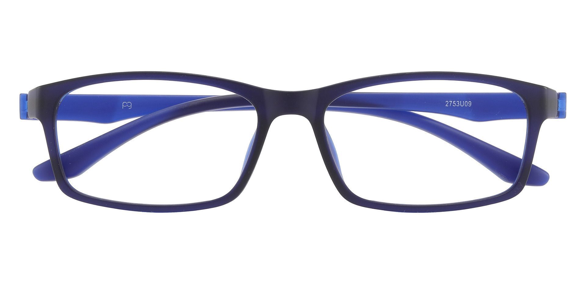 Poplar Rectangle Eyeglasses Frame - Matte Navy 