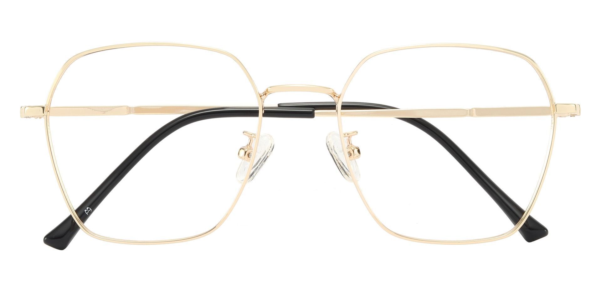 Calvin Geometric Lined Bifocal Glasses - Gold