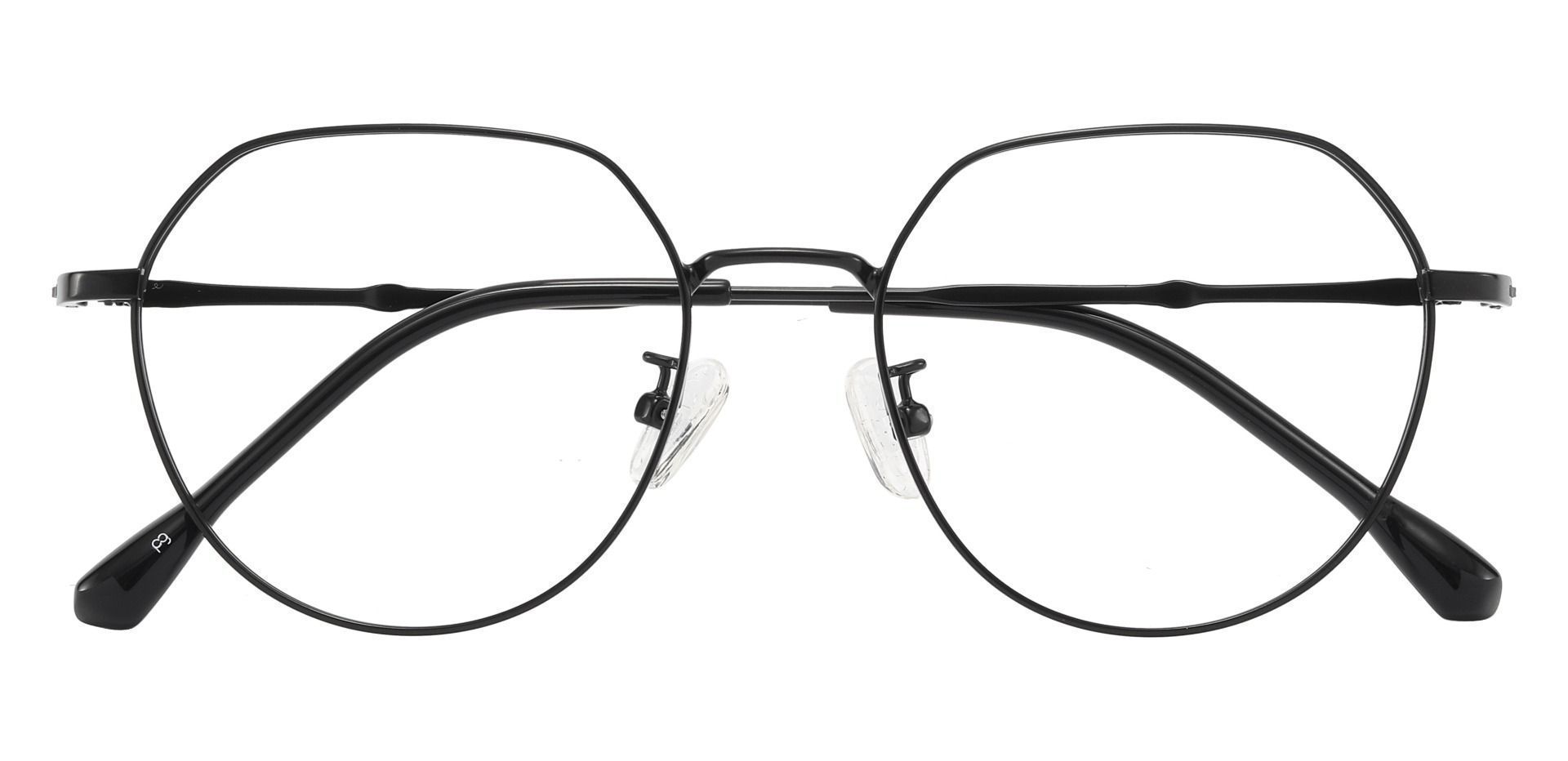 Langdon Geometric Prescription Glasses - Black