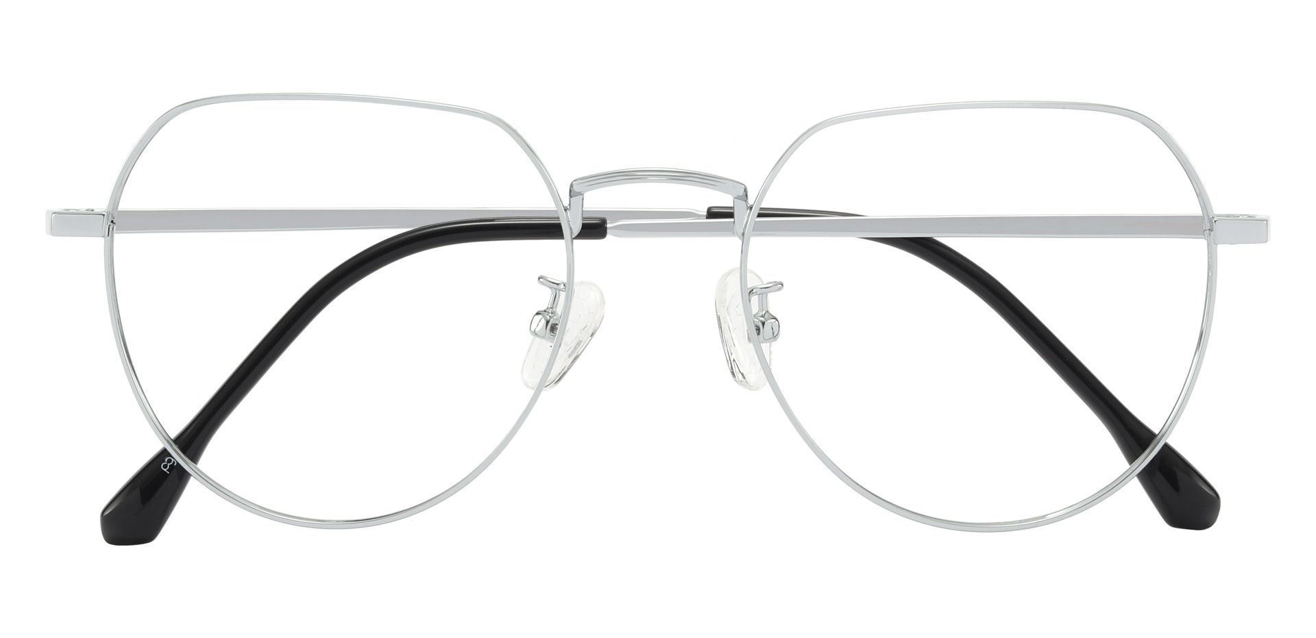 Rapid Geometric Non-Rx Glasses - Silver