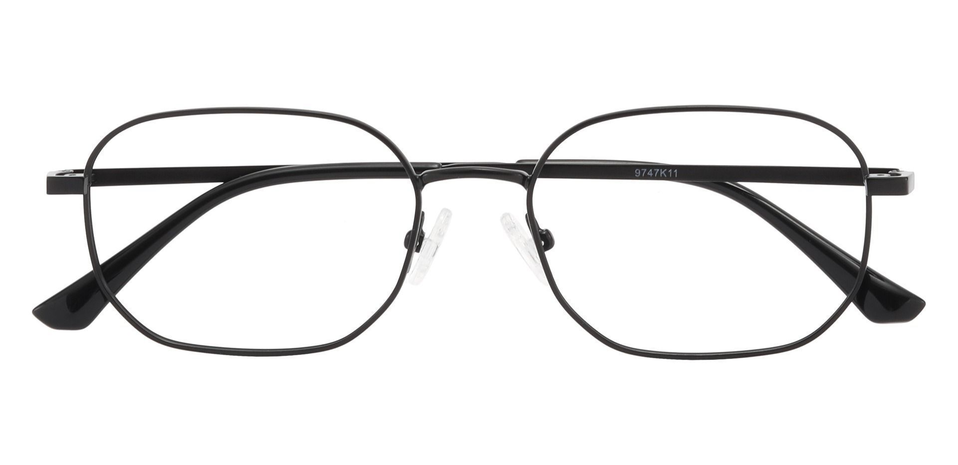 Euclid Geometric Eyeglasses Frame - Black