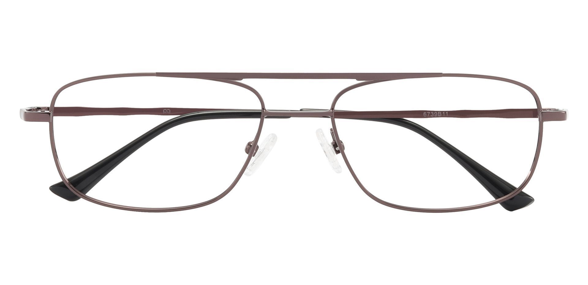 Hugo Aviator Lined Bifocal Glasses - Brown