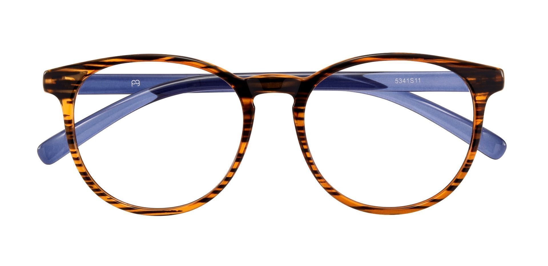 Corbett Oval Prescription Glasses - Striped