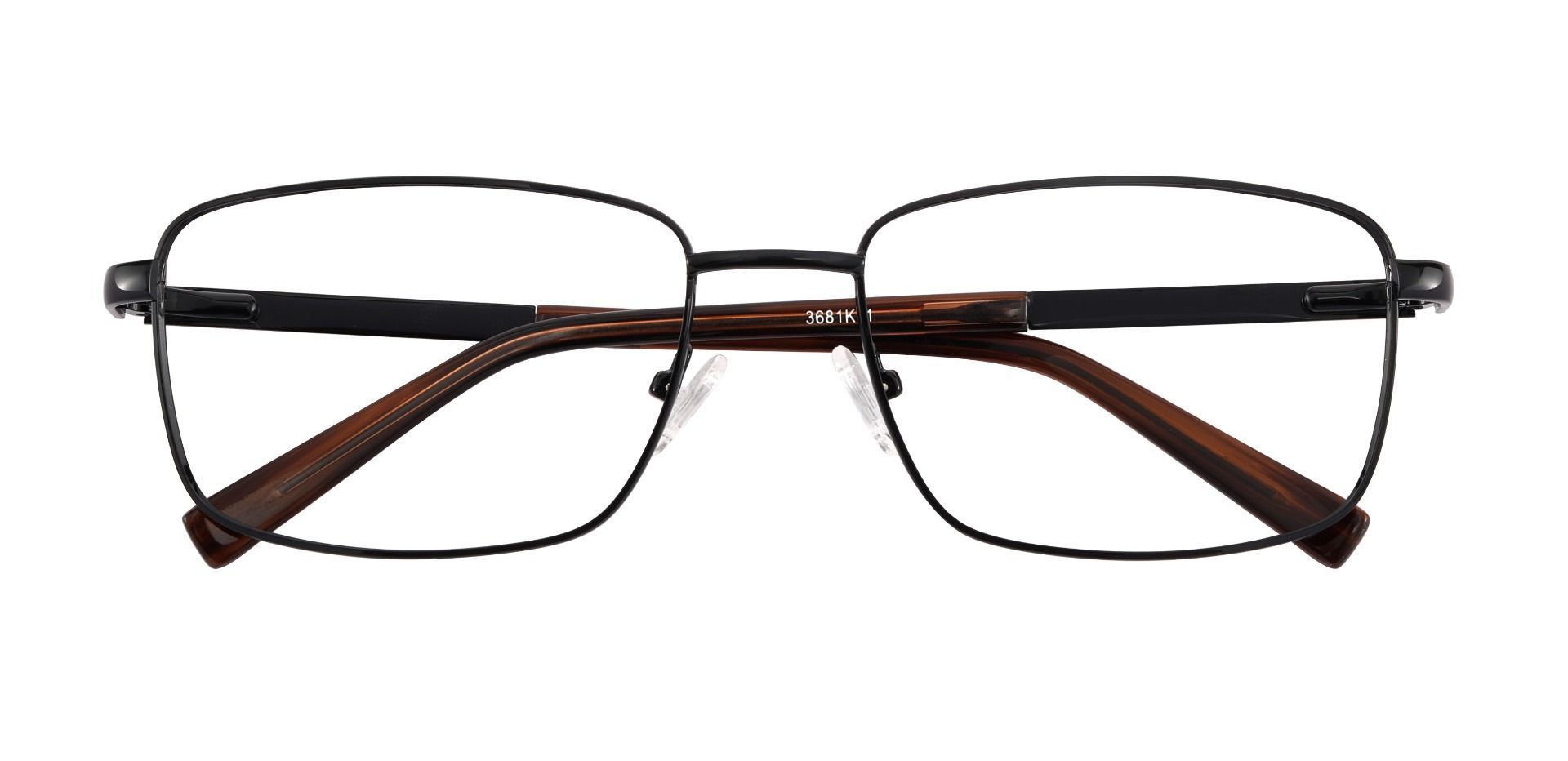 Marshall Rectangle Lined Bifocal Glasses - Black