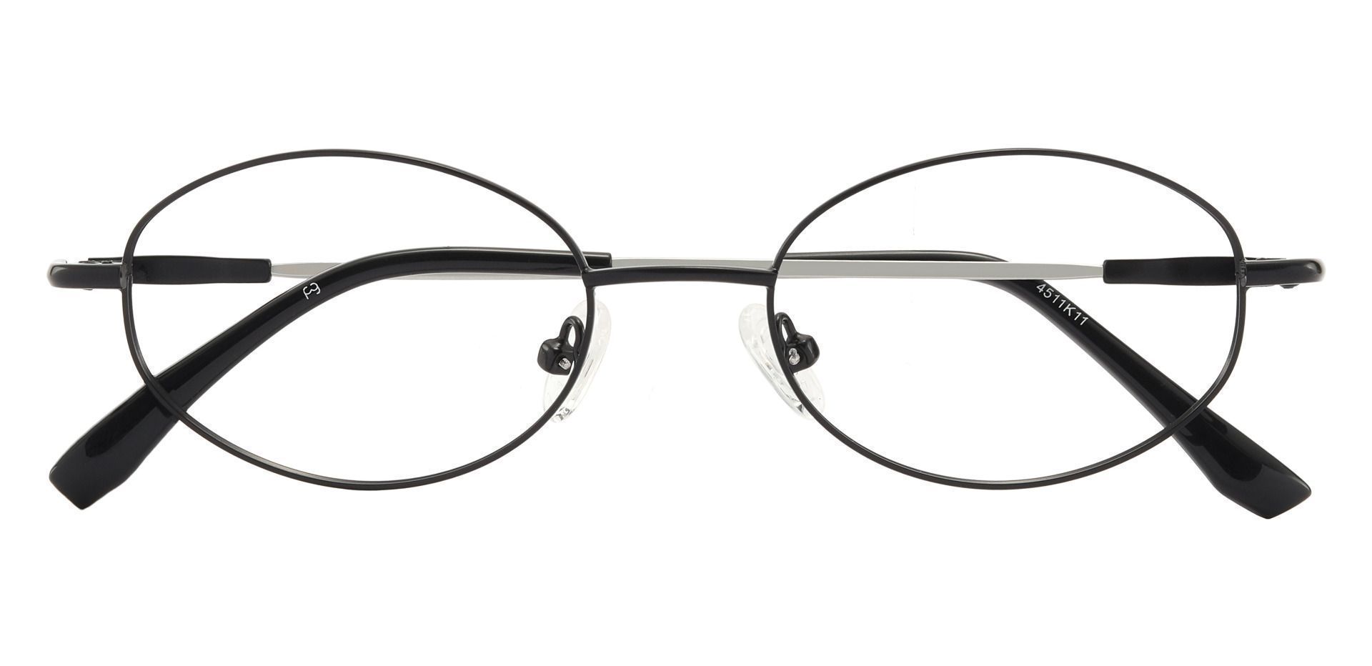 Aline Oval Eyeglasses Frame - Black