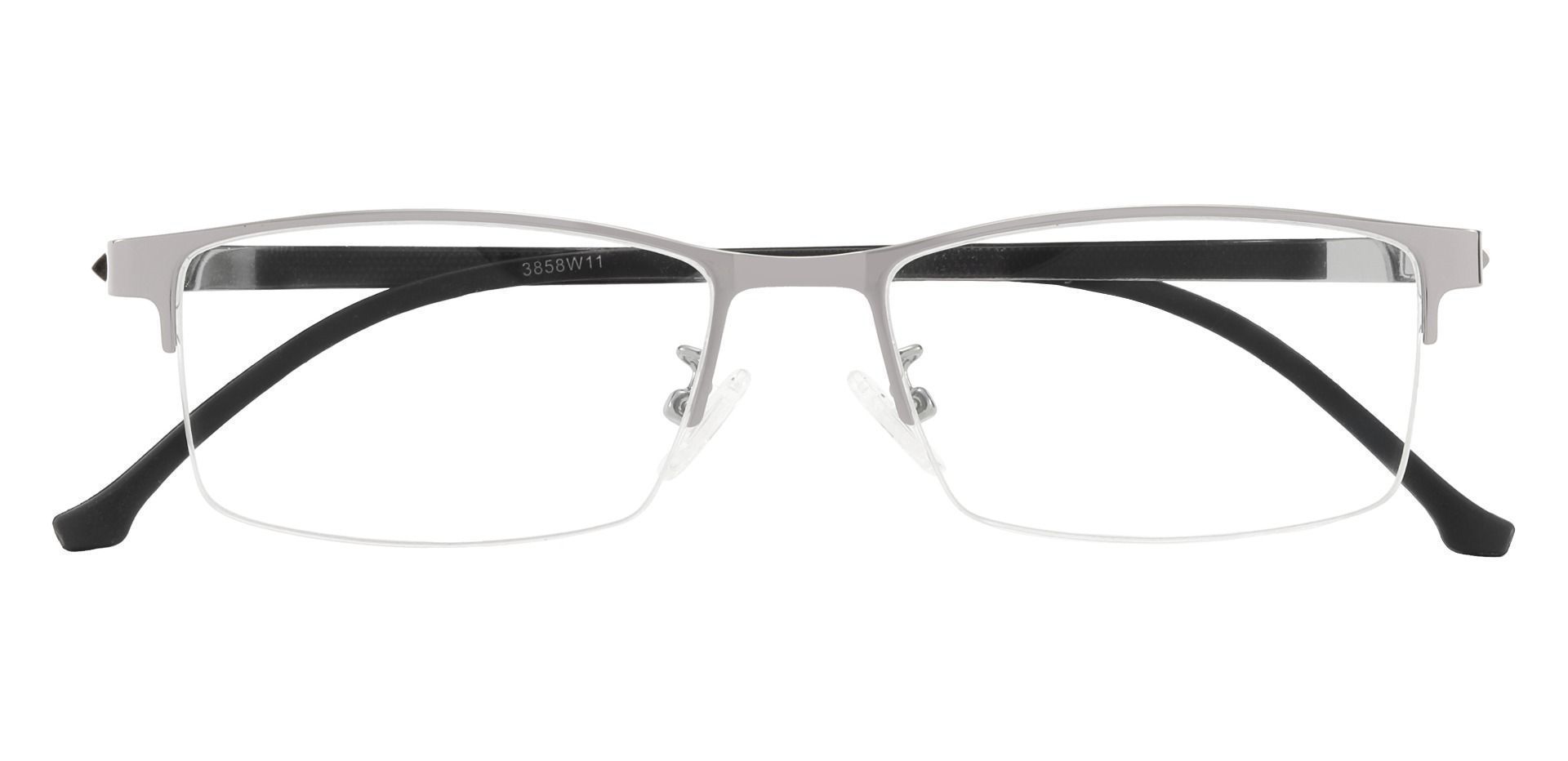 Collins Rectangle Non-Rx Glasses - Silver