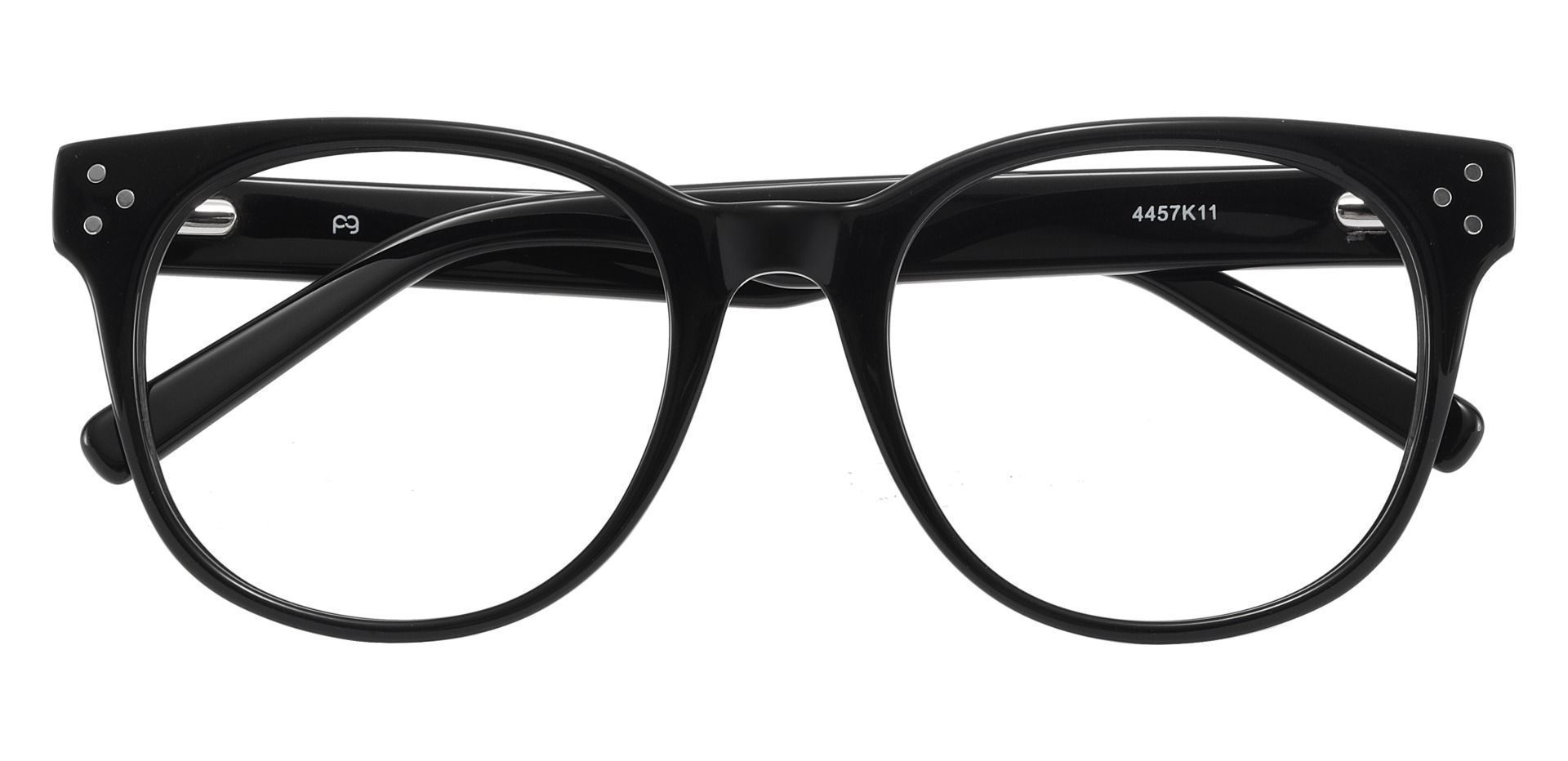 Orwell Oval Prescription Glasses - Black