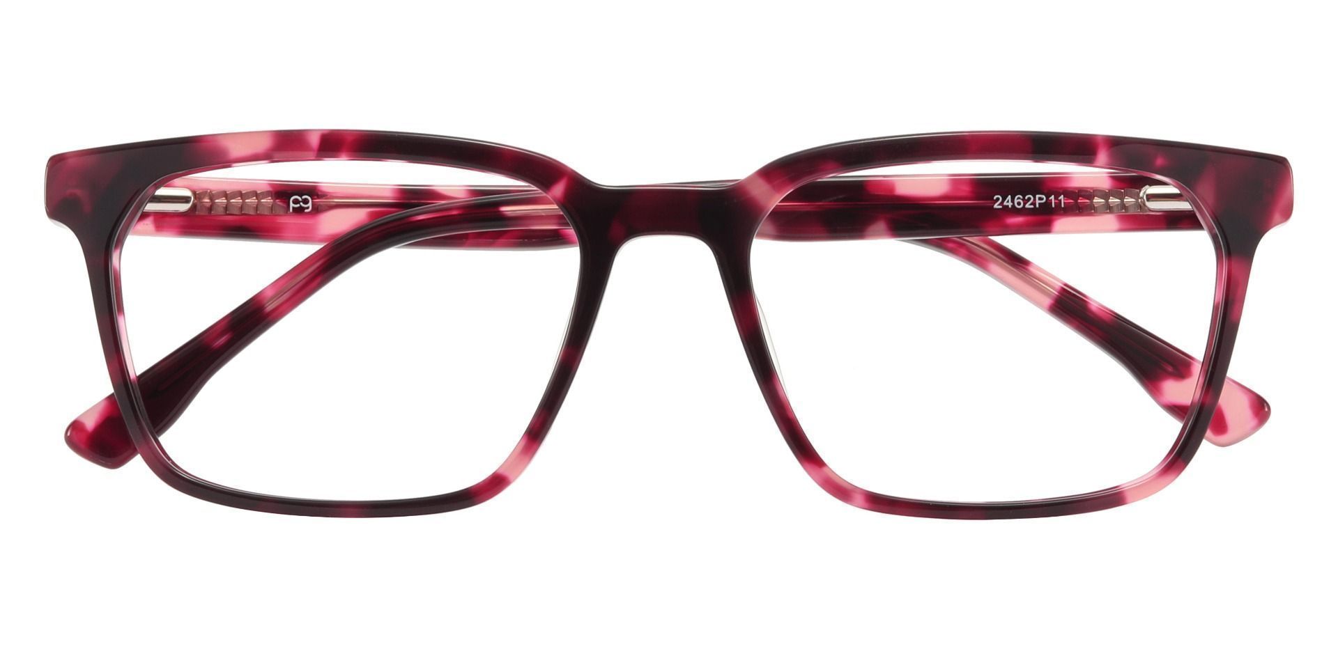 Fleetwood Rectangle Prescription Glasses - Red