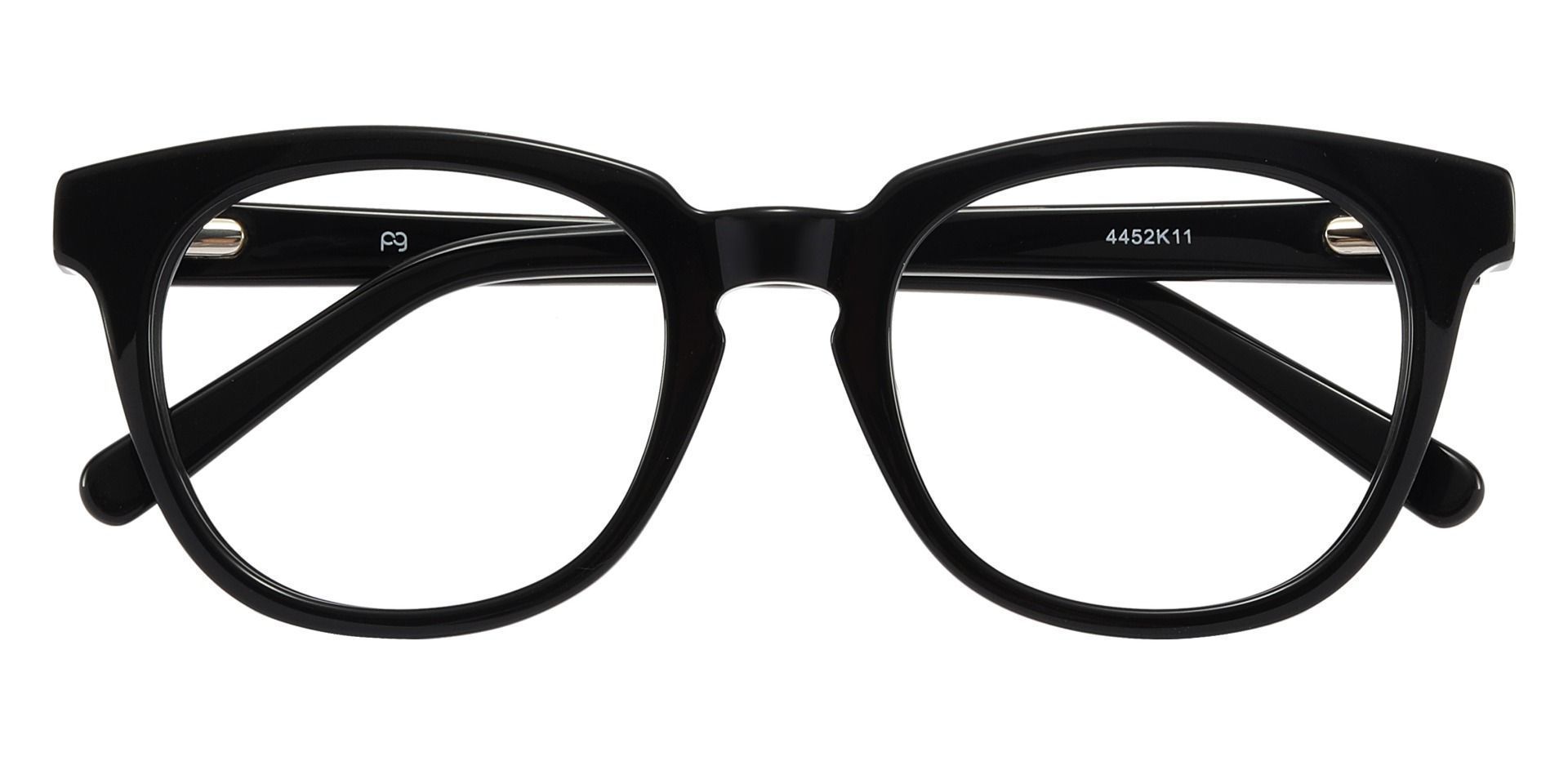 Portage Oval Prescription Glasses - Black