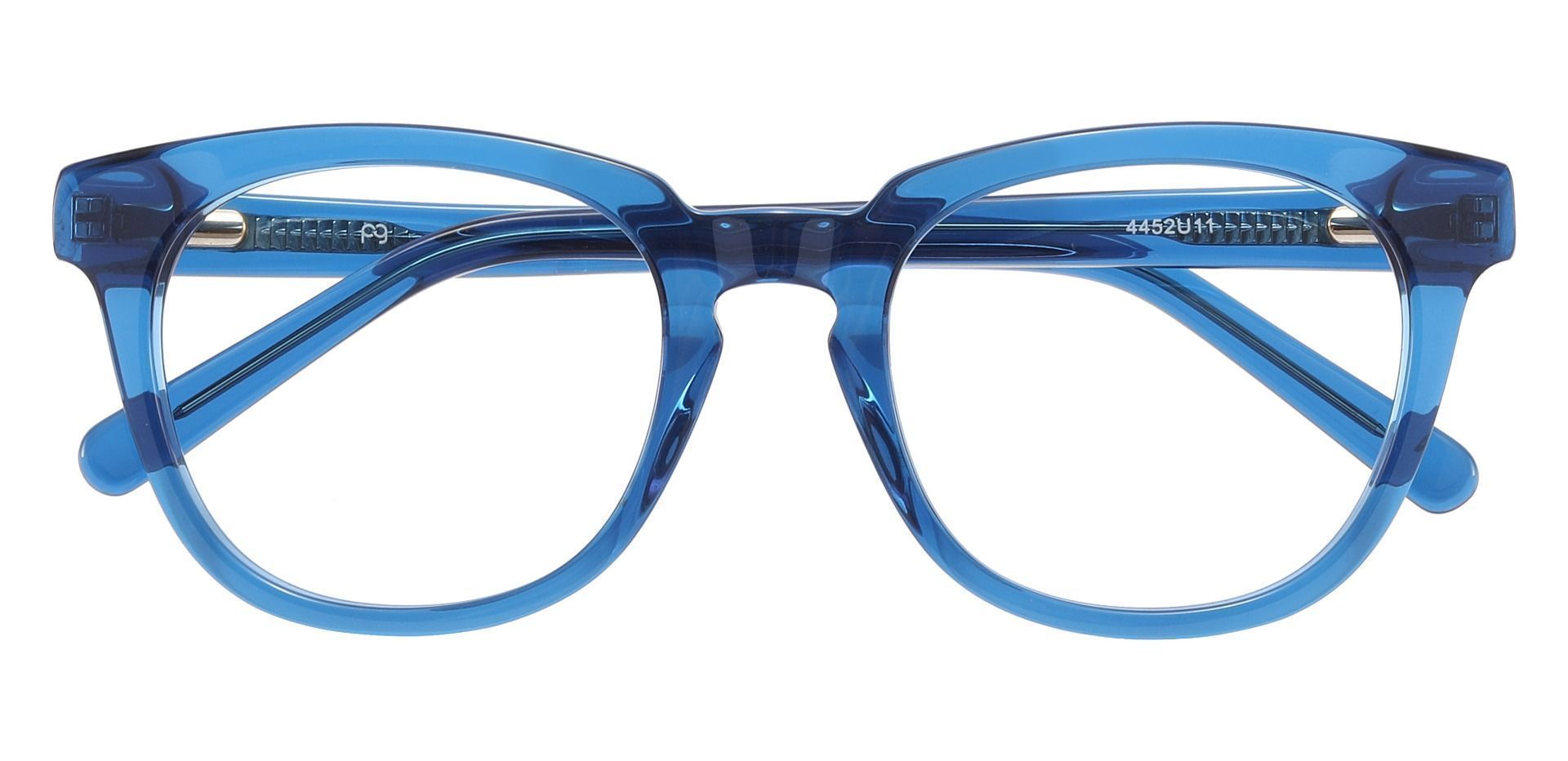 Portage Oval Prescription Glasses - Blue