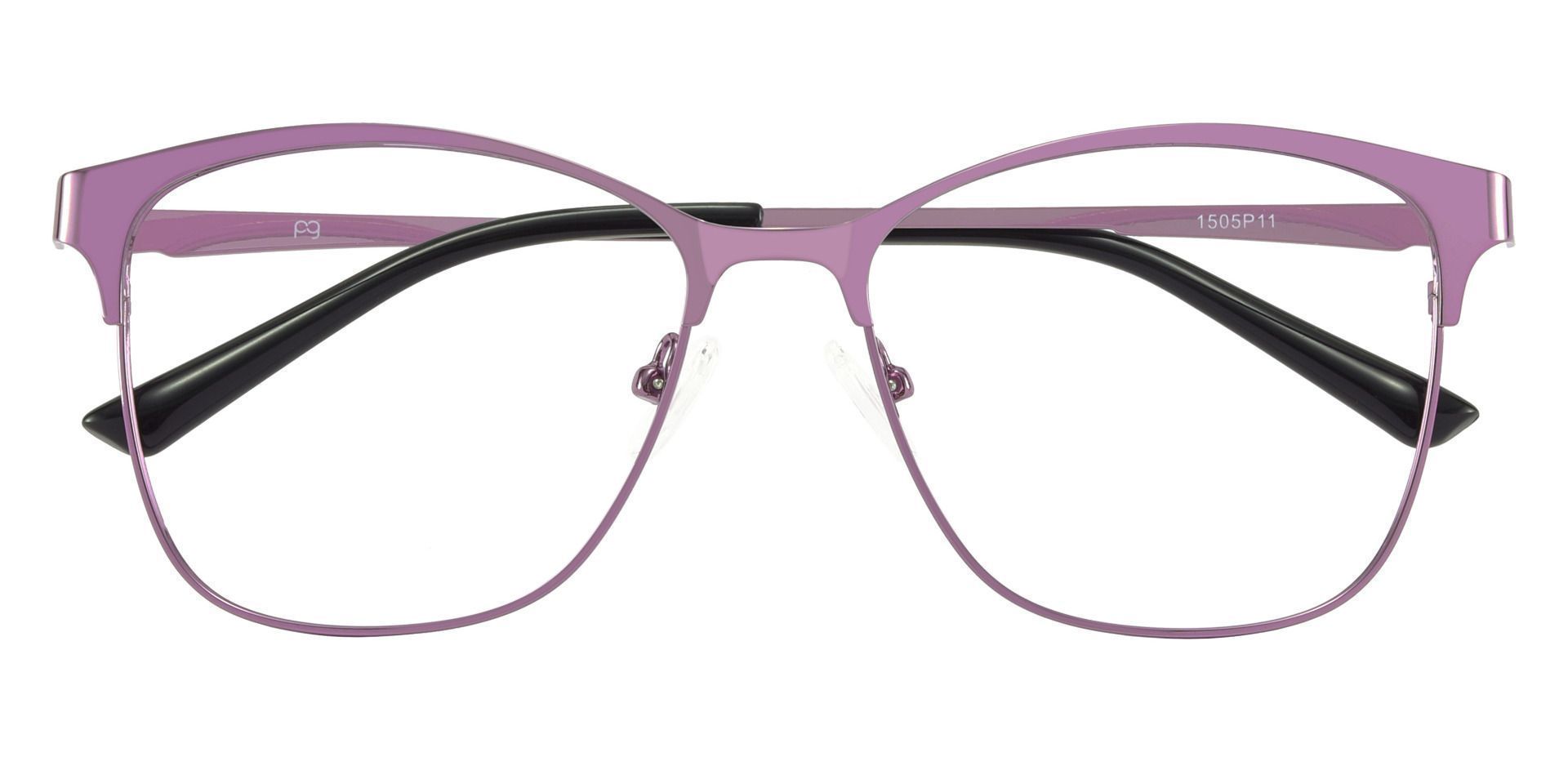 Briony Square Prescription Glasses - Purple