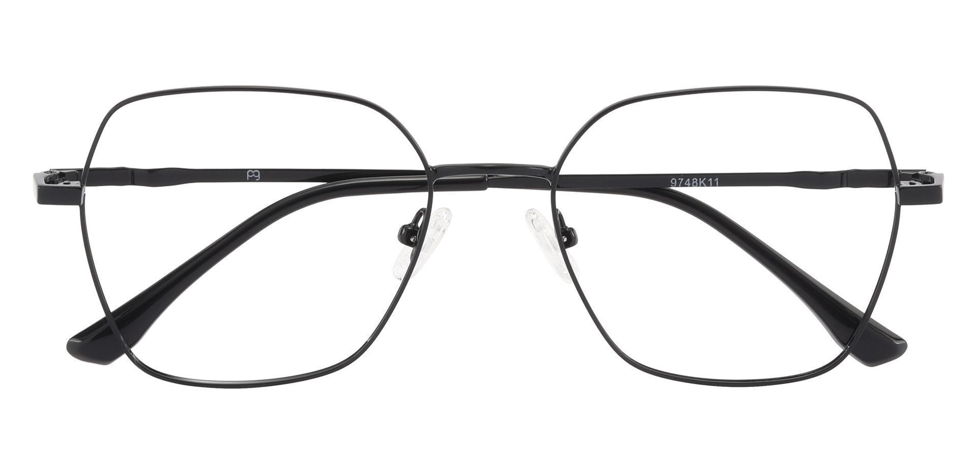 Rocky Geometric Prescription Glasses - Black