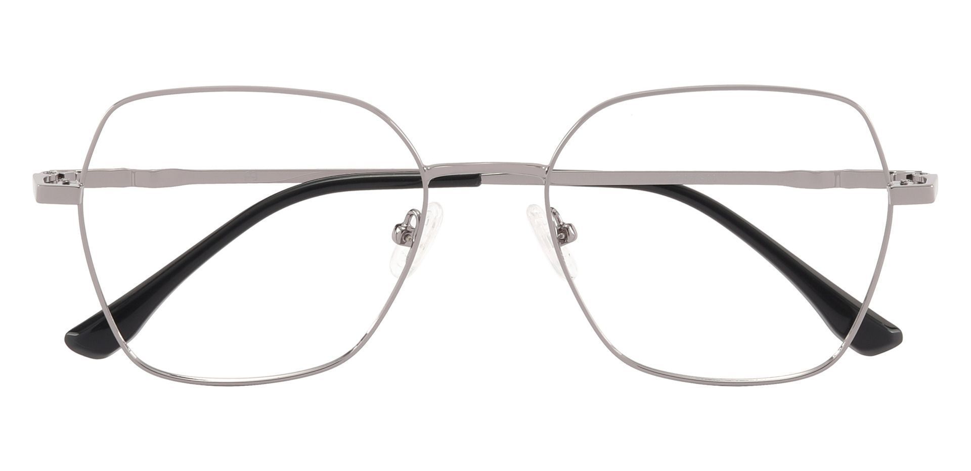 Rocky Geometric Prescription Glasses - Silver