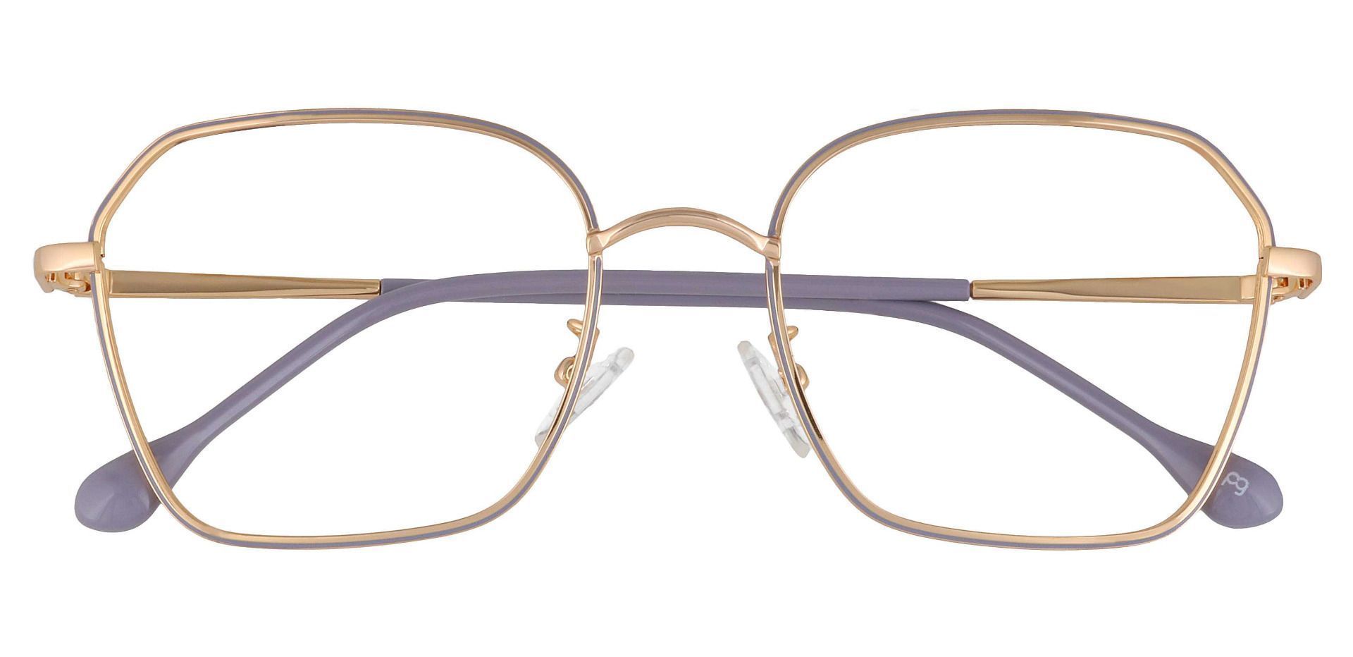 Aiken Geometric Prescription Glasses - Purple