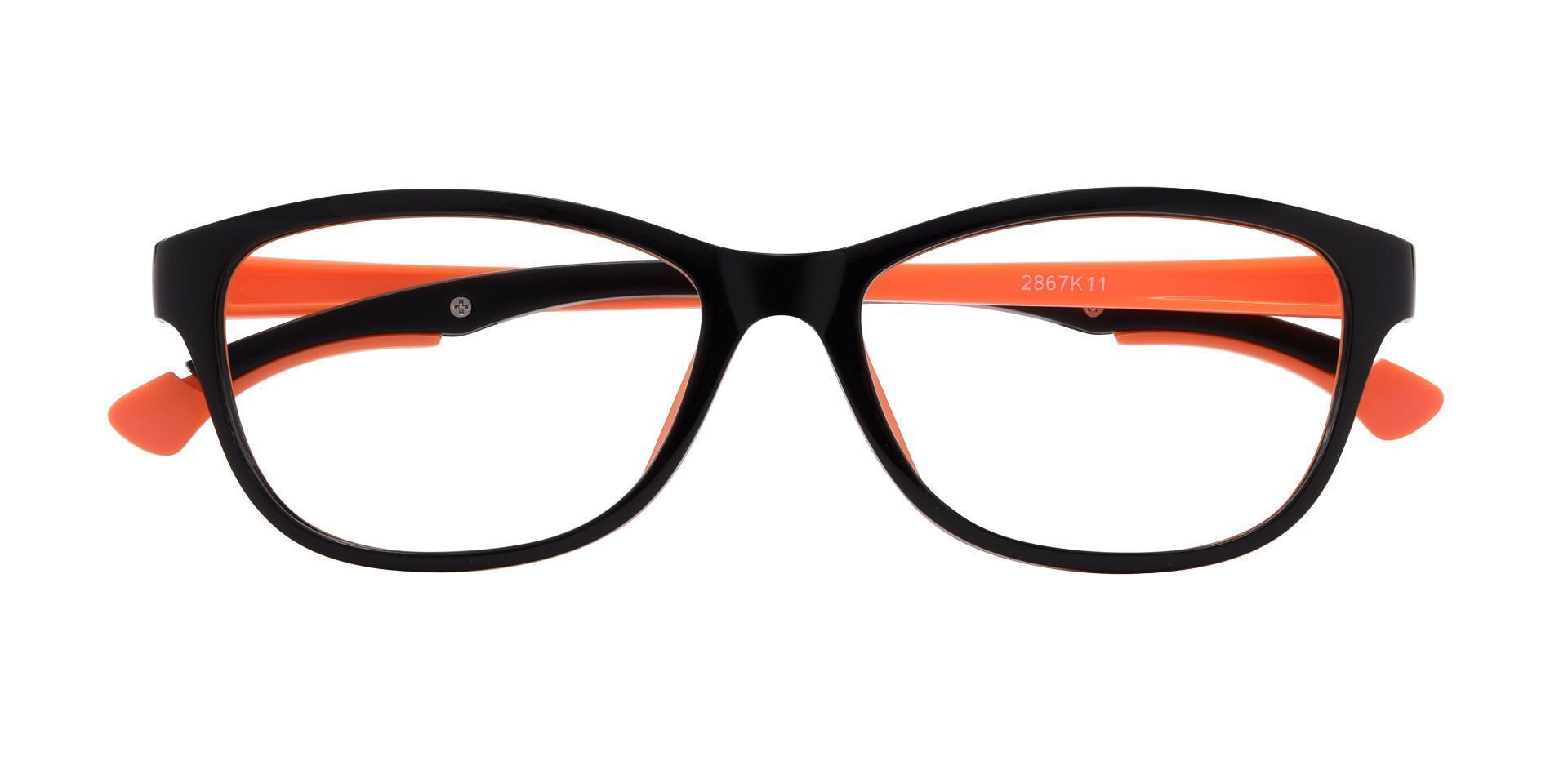 Houston Rectangle Prescription Glasses Black Kids' Eyeglasses