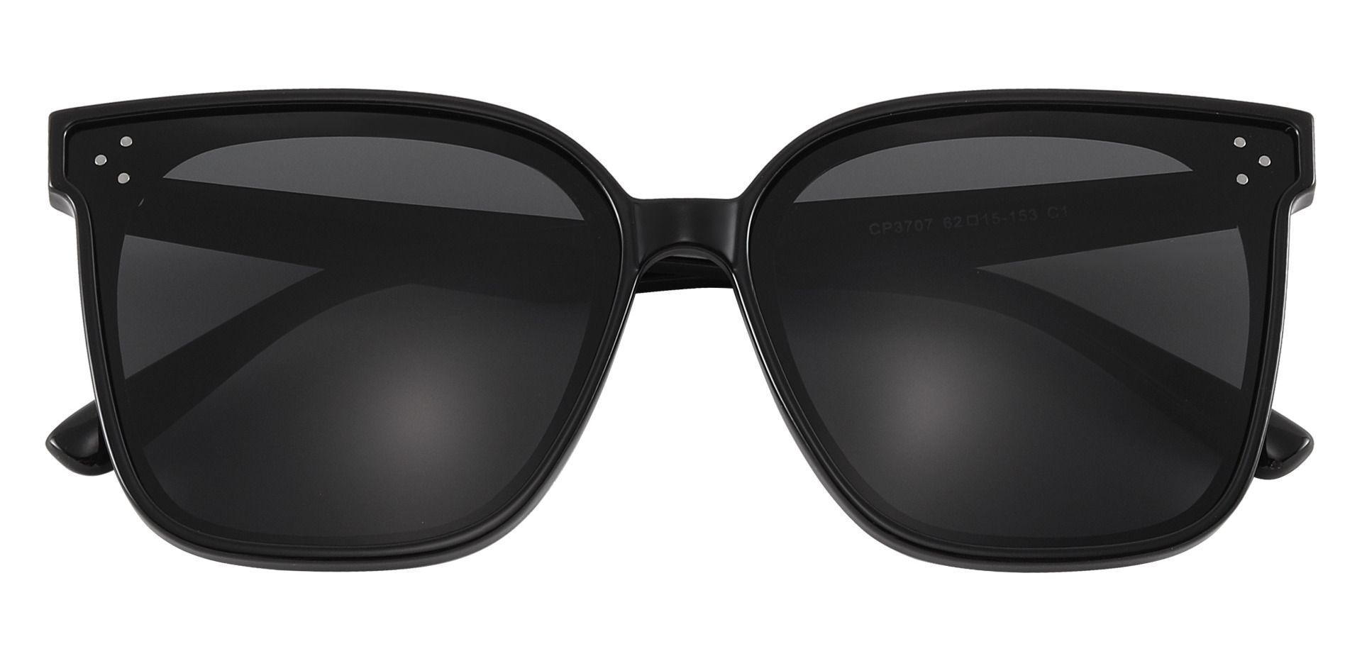 Anya Square Black Non-Rx Sunglasses