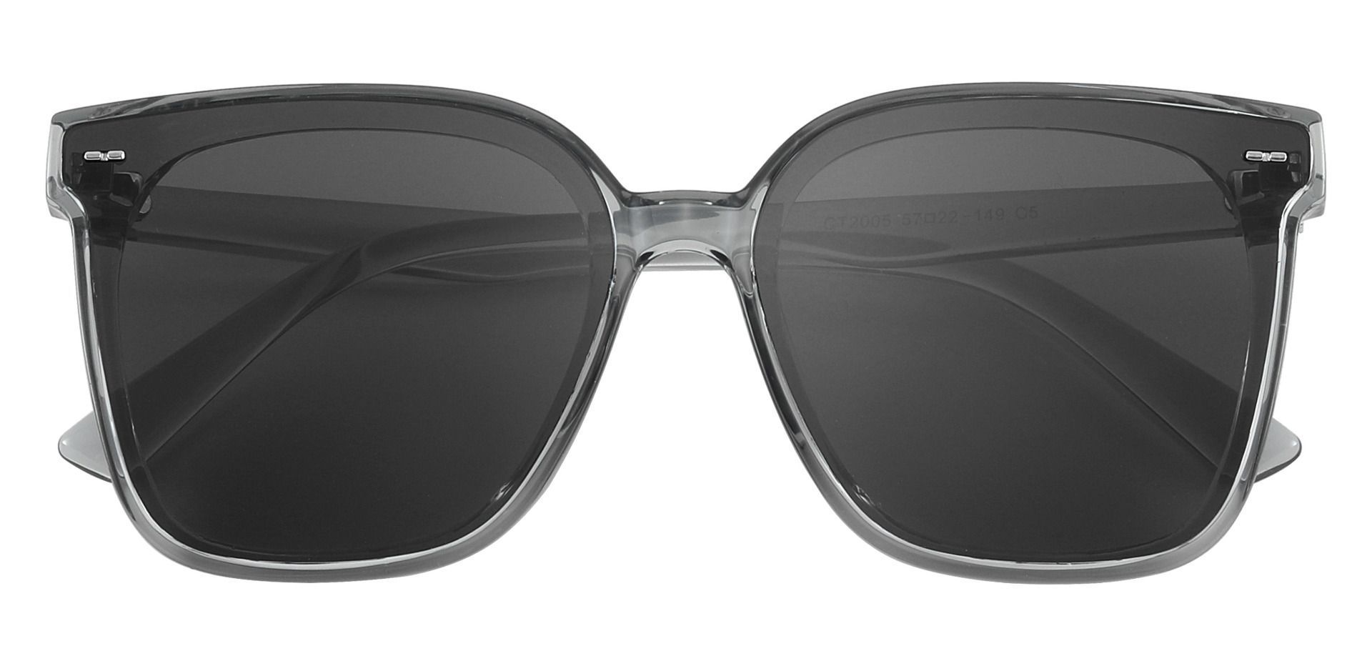 Martina Square Gray Non-Rx Sunglasses