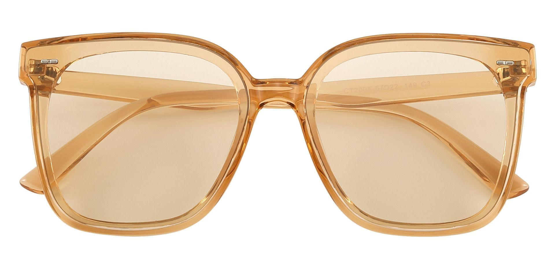Martina Square Brown Non-Rx Sunglasses