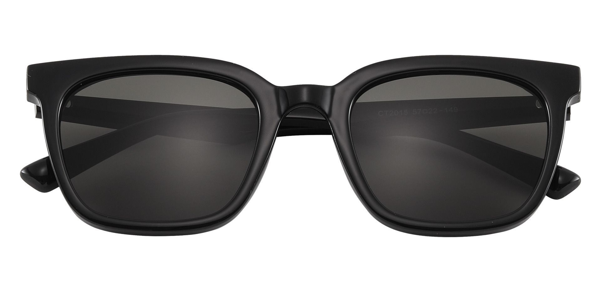 Melanie Square Black Non-Rx Sunglasses