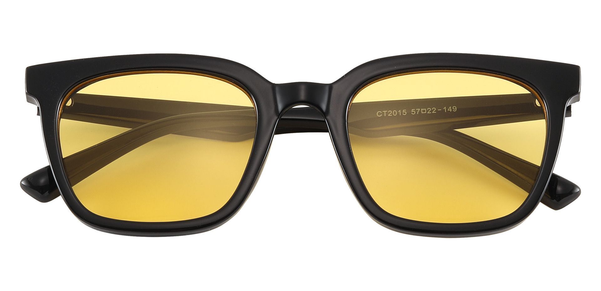 Melanie Square Yellow Non-Rx Sunglasses