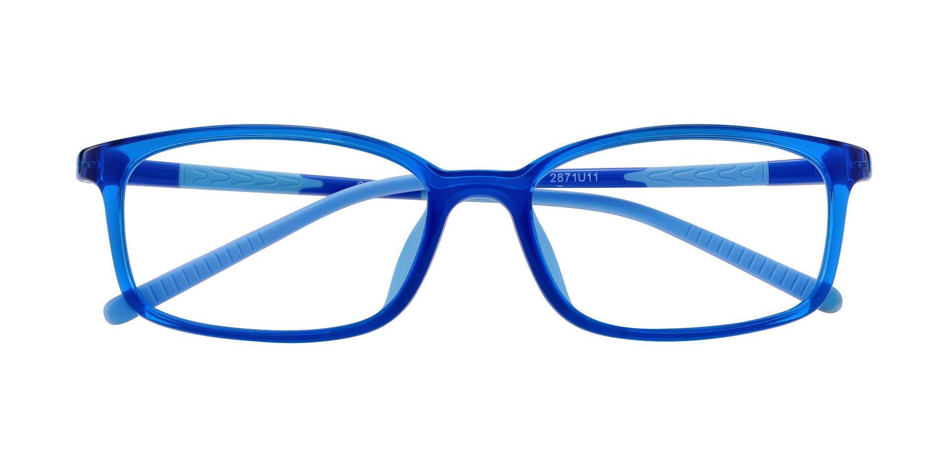 Rowe Rectangle Prescription Glasses - Blue
