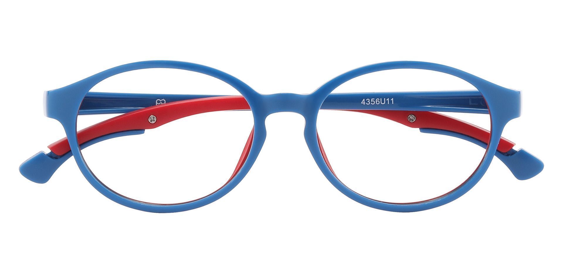 Quest Oval Prescription Glasses - Blue