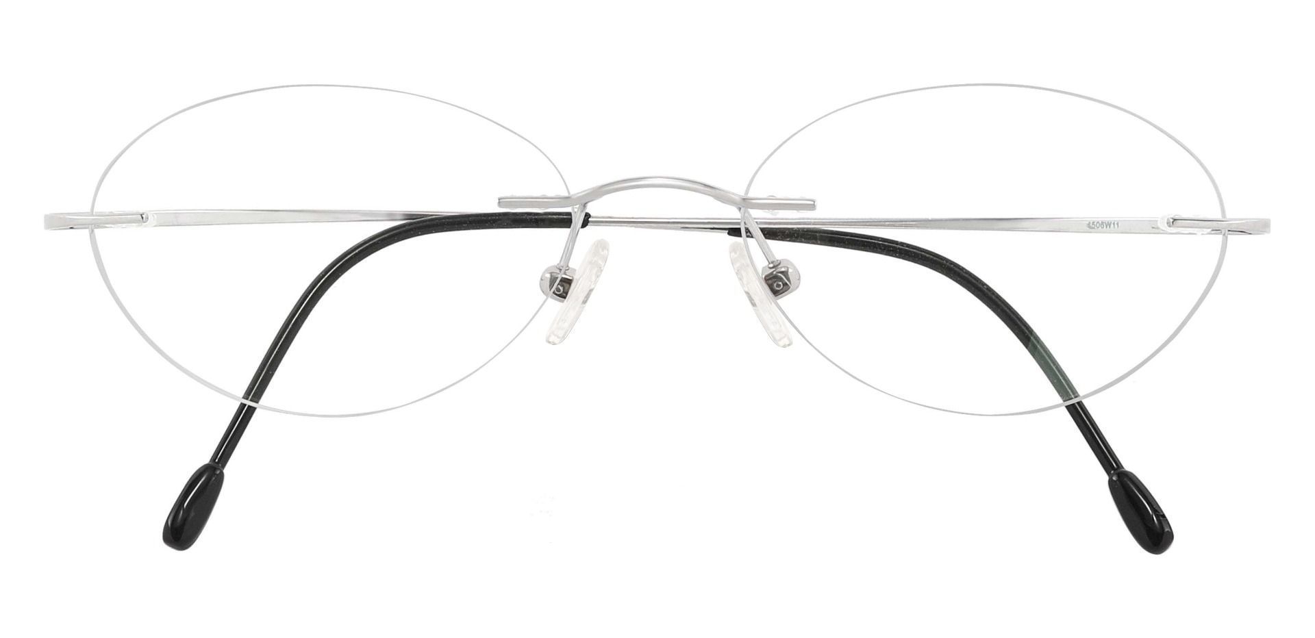 Concordia Rimless Non-Rx Glasses - Silver