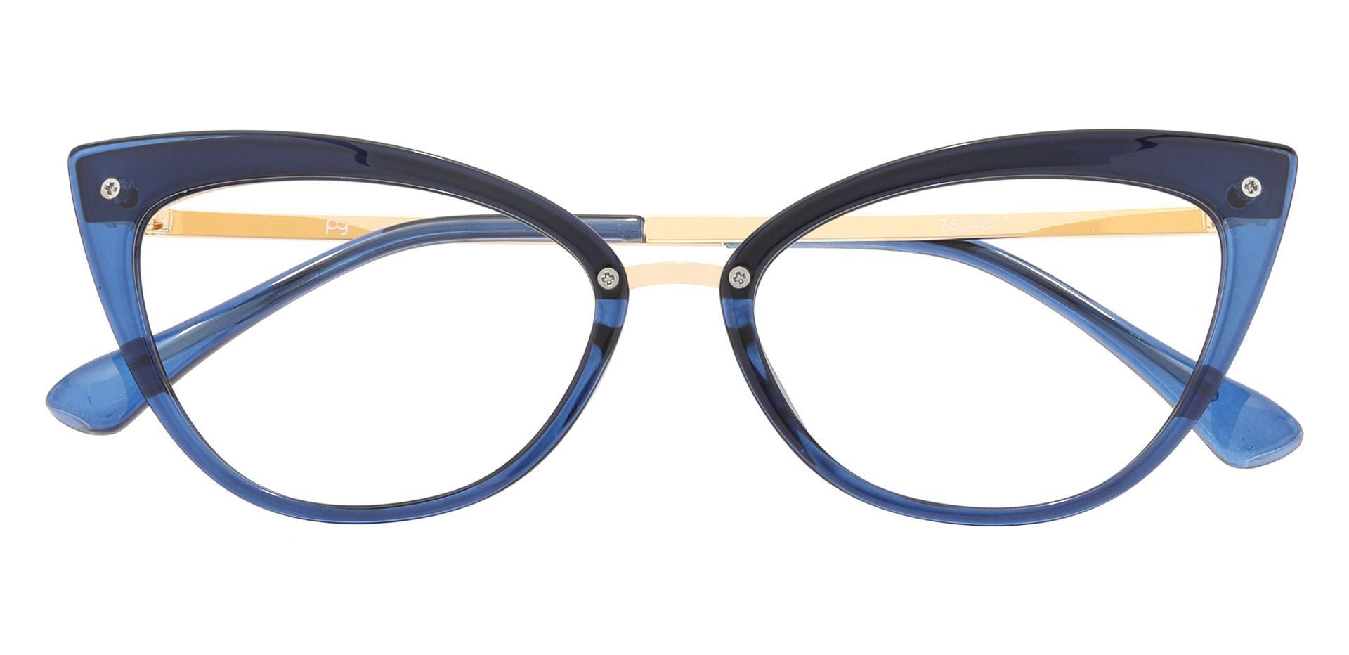 Glenda Cat Eye Prescription Glasses - Blue