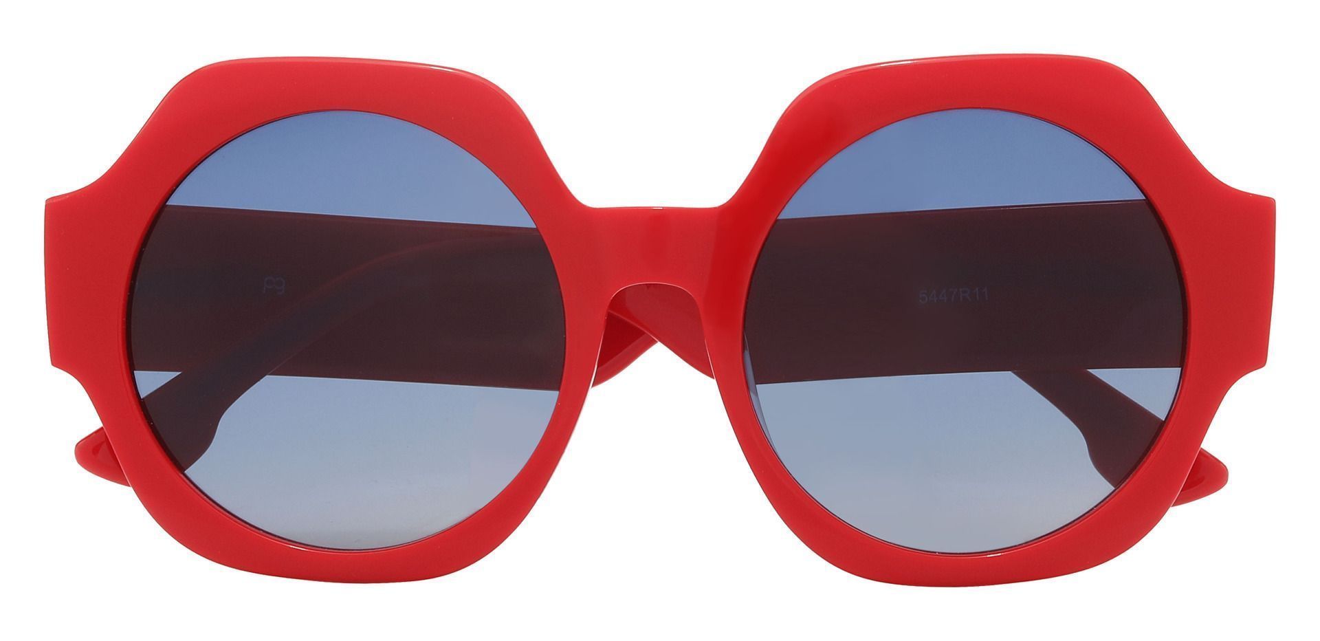 McDowell Round Red Non-Rx Sunglasses