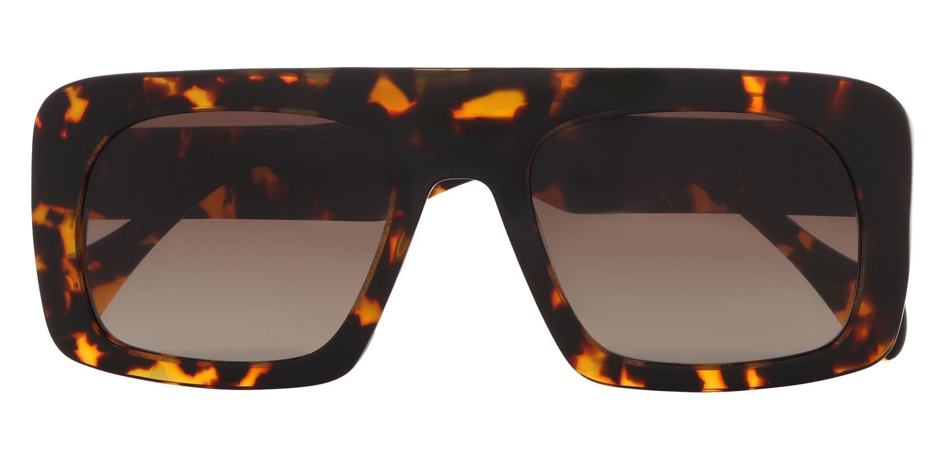 Landrum Rectangle Tortoise Non-Rx Sunglasses