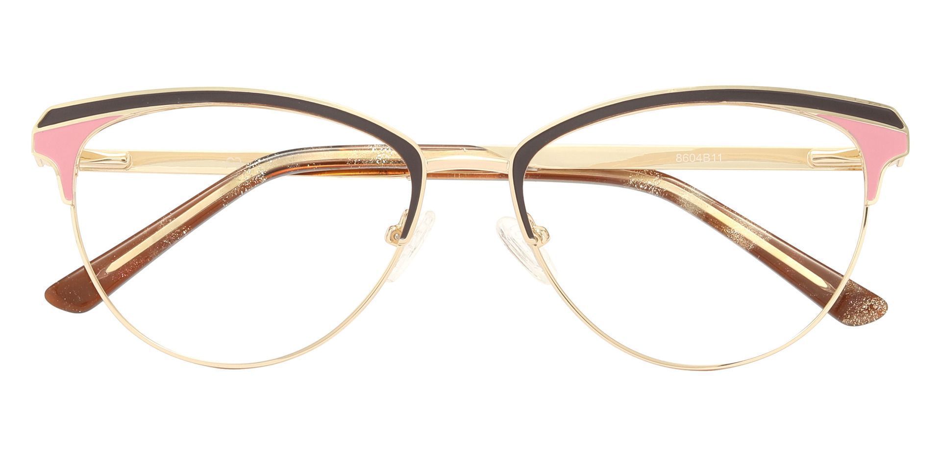 Eula Browline Prescription Glasses - Brown