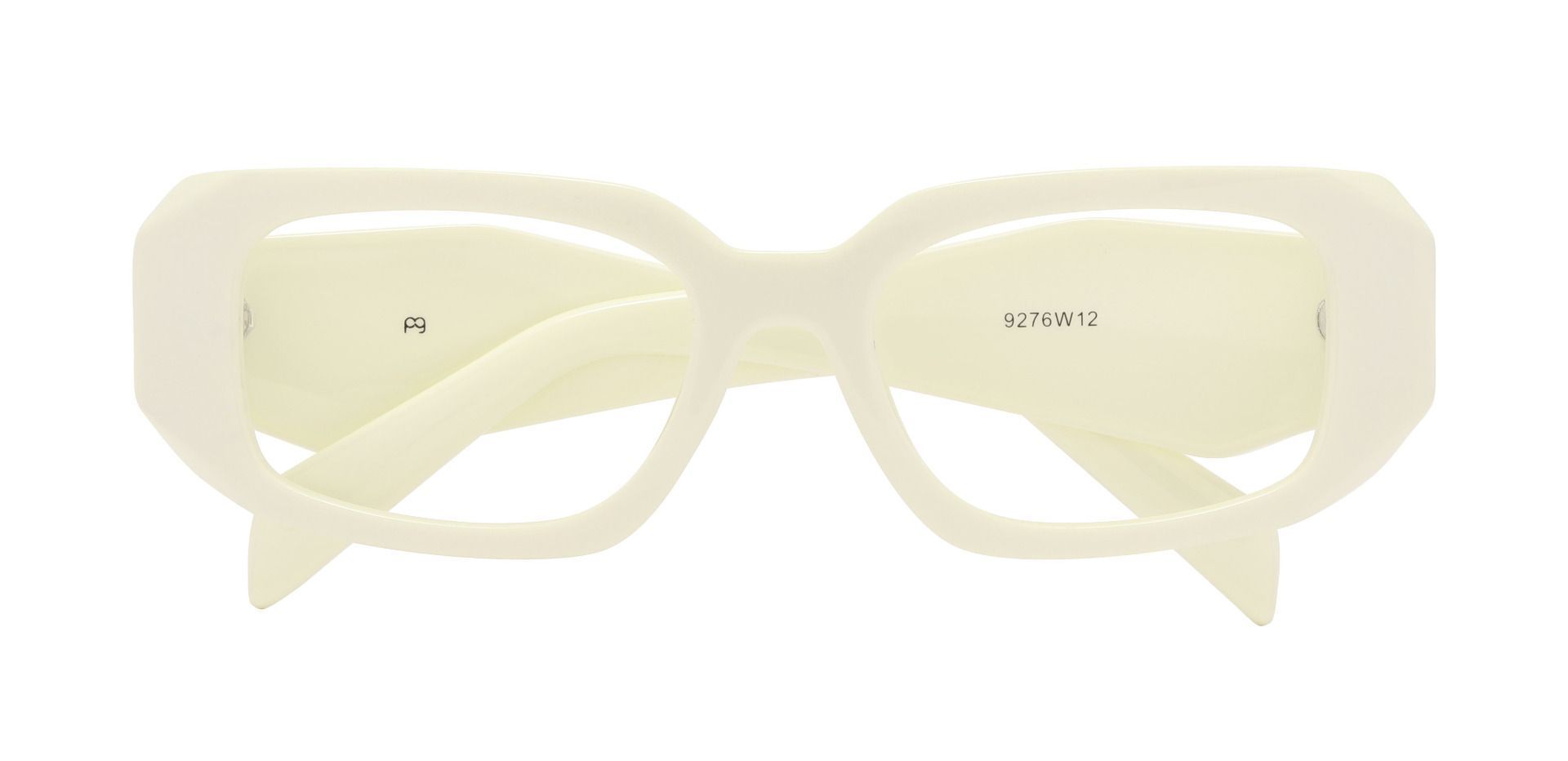 Fresno Geometric Prescription Glasses - White