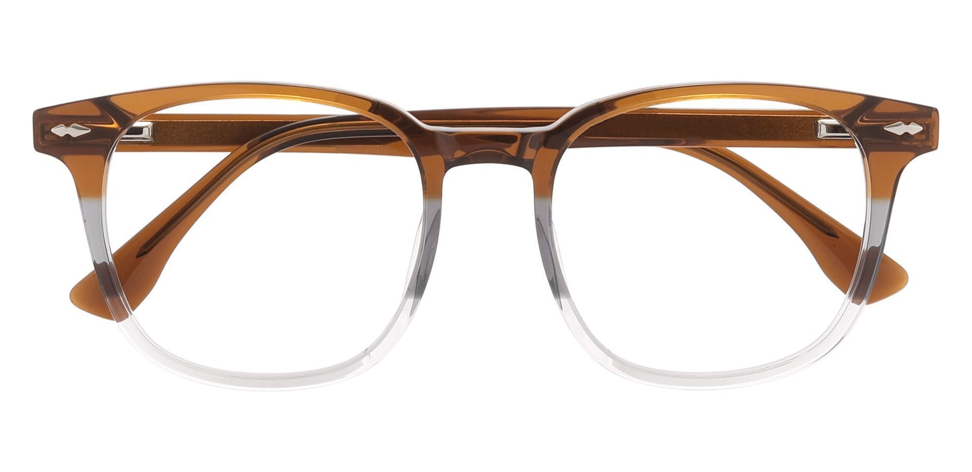 Maury Square Prescription Glasses - Brown