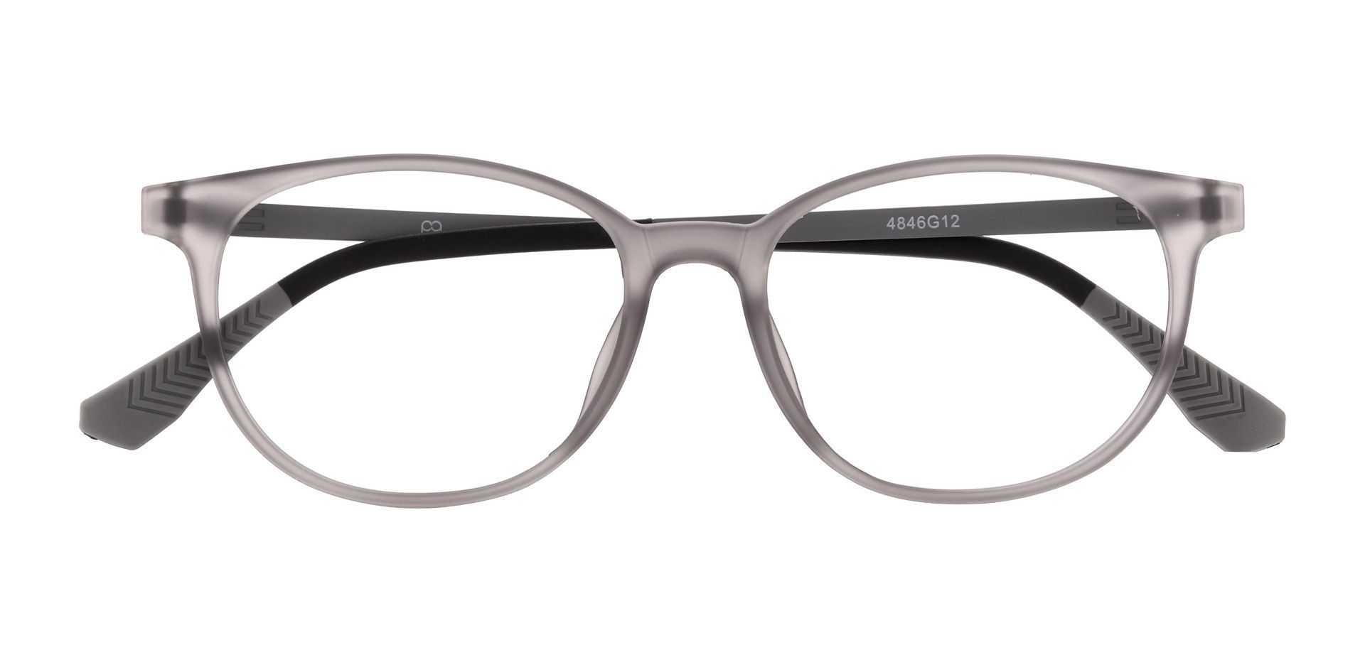 Hannigan Oval Prescription Glasses - Gray