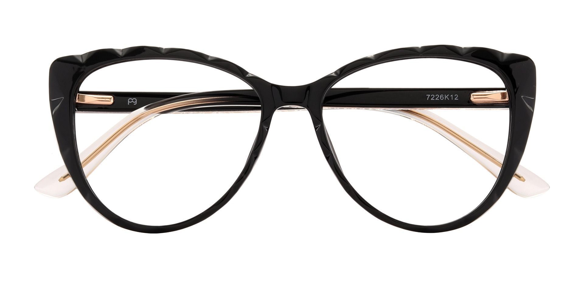 Fontaine Cat Eye Prescription Glasses - Black
