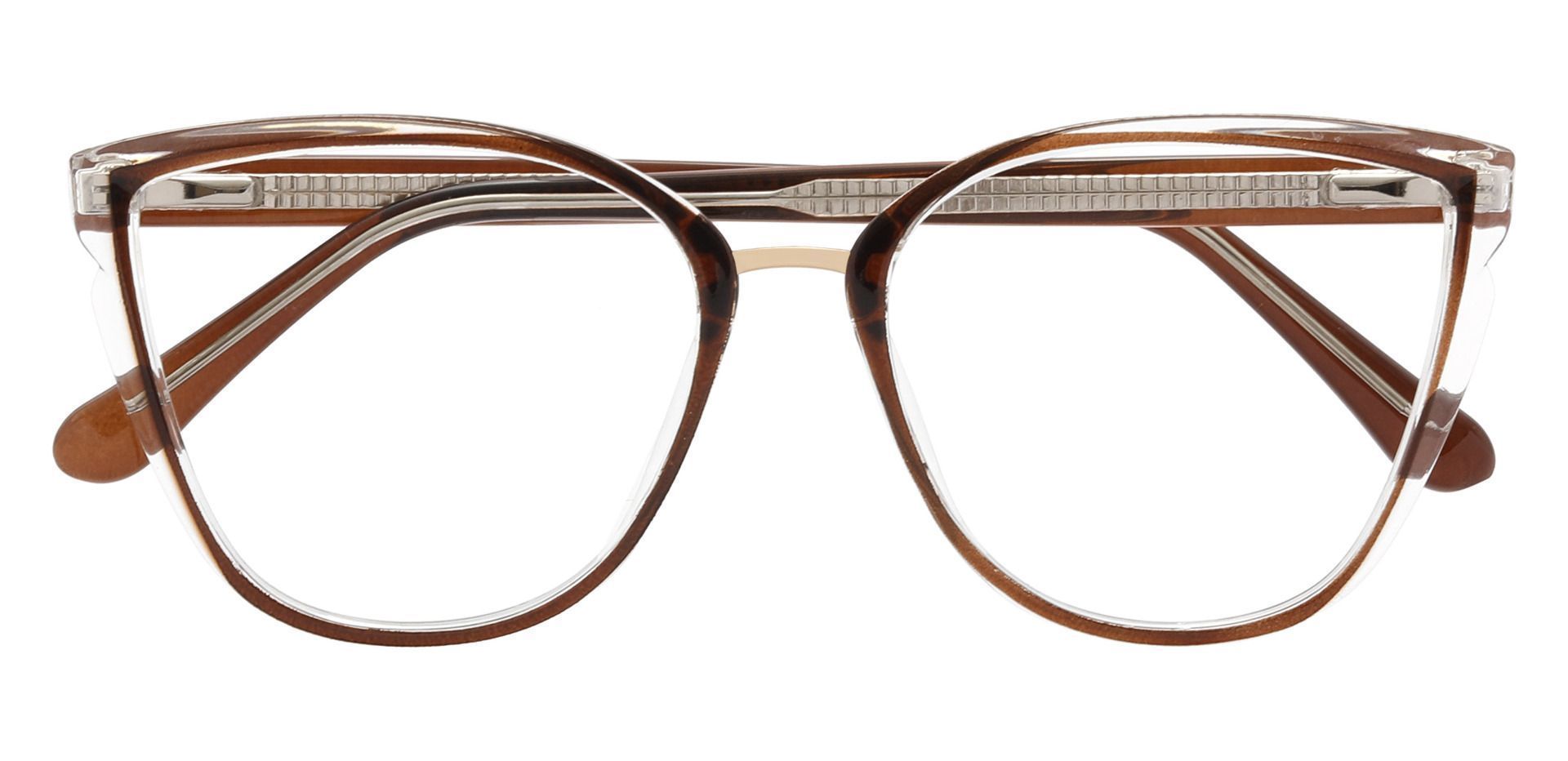 Shyla Cat Eye Prescription Glasses - Brown