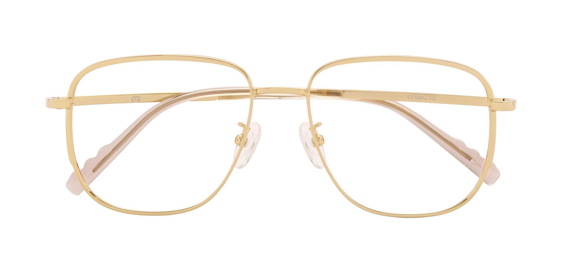 Tucson Square Prescription Glasses - Gold