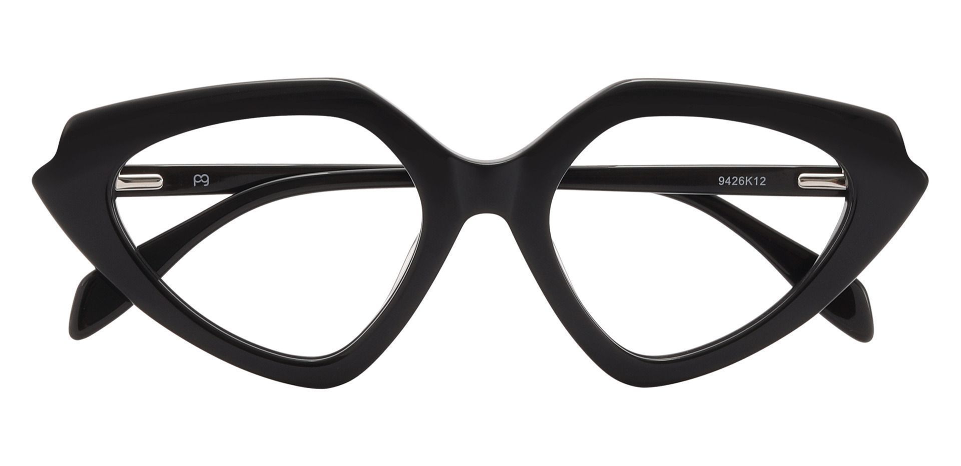 Jacinta Geometric Prescription Glasses - Black