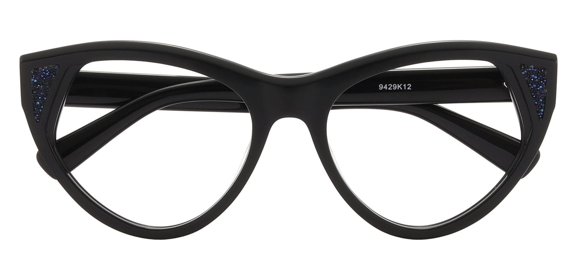 Sexton Cat Eye Prescription Glasses - Black